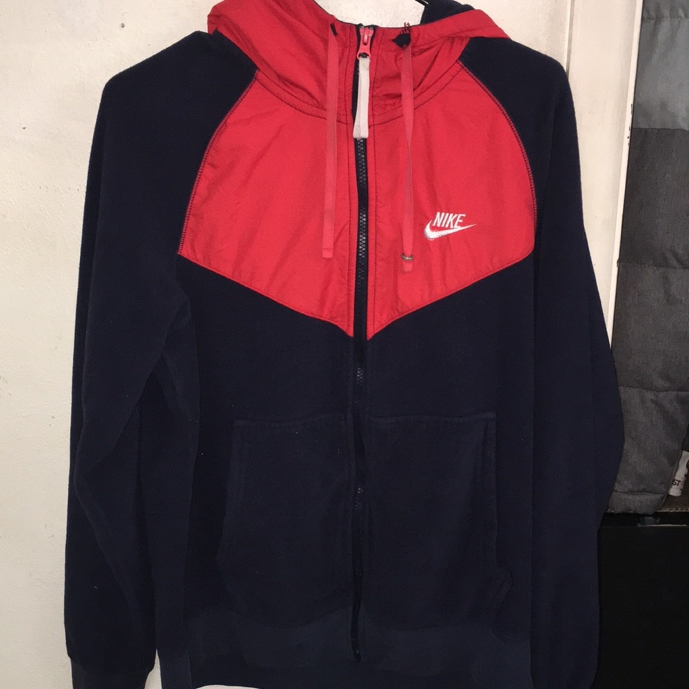 Nike fleece jacket size small men’s